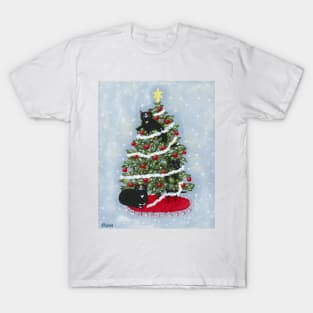 Cats In The Christmas Tree T-Shirt